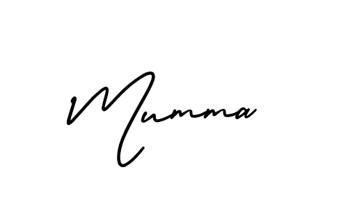Mumma stylish signature style. Best Handwritten Sign (AmerikaSignatureDemo-Regular) for my name. Handwritten Signature Collection Ideas for my name Mumma. Mumma signature style 3 images and pictures png