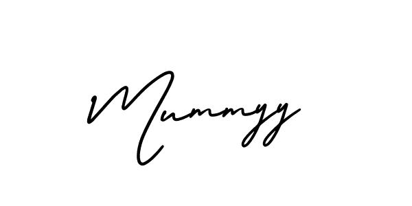 How to make Mummyy signature? AmerikaSignatureDemo-Regular is a professional autograph style. Create handwritten signature for Mummyy name. Mummyy signature style 3 images and pictures png