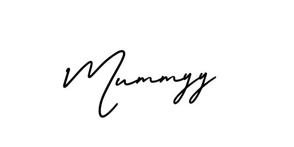 Design your own signature with our free online signature maker. With this signature software, you can create a handwritten (AmerikaSignatureDemo-Regular) signature for name Mummyy. Mummyy signature style 3 images and pictures png