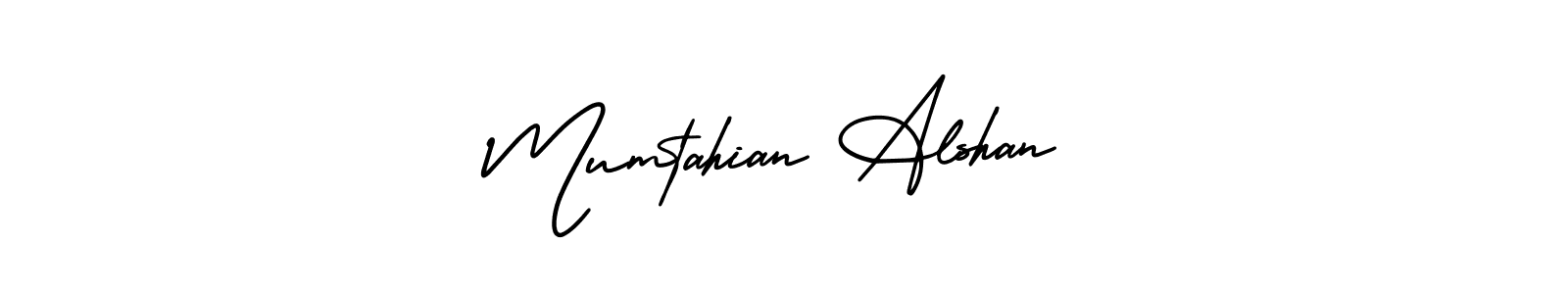 It looks lik you need a new signature style for name Mumtahian Alshan. Design unique handwritten (AmerikaSignatureDemo-Regular) signature with our free signature maker in just a few clicks. Mumtahian Alshan signature style 3 images and pictures png