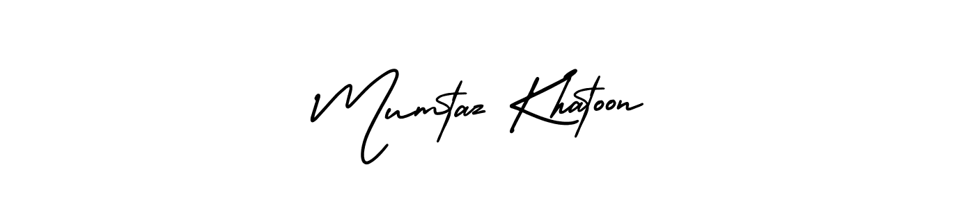 Use a signature maker to create a handwritten signature online. With this signature software, you can design (AmerikaSignatureDemo-Regular) your own signature for name Mumtaz Khatoon. Mumtaz Khatoon signature style 3 images and pictures png