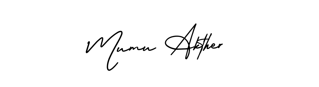 Make a beautiful signature design for name Mumu Akther. Use this online signature maker to create a handwritten signature for free. Mumu Akther signature style 3 images and pictures png