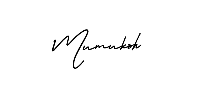 Make a beautiful signature design for name Mumuksh. With this signature (AmerikaSignatureDemo-Regular) style, you can create a handwritten signature for free. Mumuksh signature style 3 images and pictures png