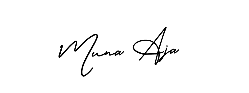 Check out images of Autograph of Muna Aja name. Actor Muna Aja Signature Style. AmerikaSignatureDemo-Regular is a professional sign style online. Muna Aja signature style 3 images and pictures png
