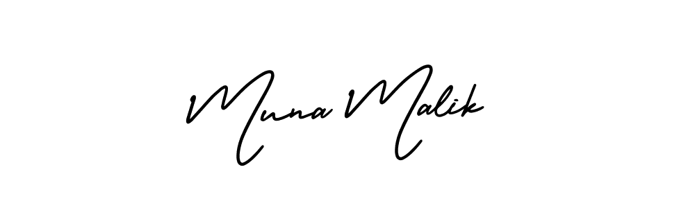 AmerikaSignatureDemo-Regular is a professional signature style that is perfect for those who want to add a touch of class to their signature. It is also a great choice for those who want to make their signature more unique. Get Muna Malik name to fancy signature for free. Muna Malik signature style 3 images and pictures png