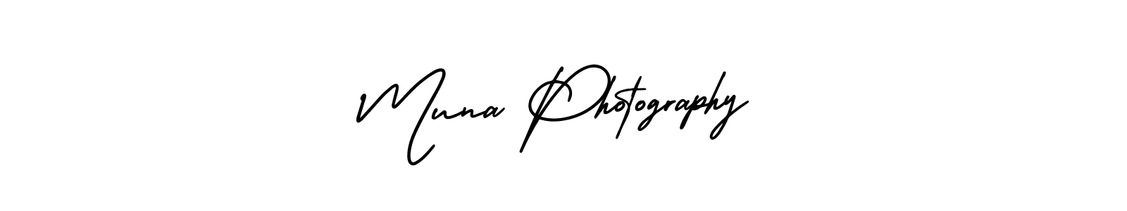 Also You can easily find your signature by using the search form. We will create Muna Photography name handwritten signature images for you free of cost using AmerikaSignatureDemo-Regular sign style. Muna Photography signature style 3 images and pictures png