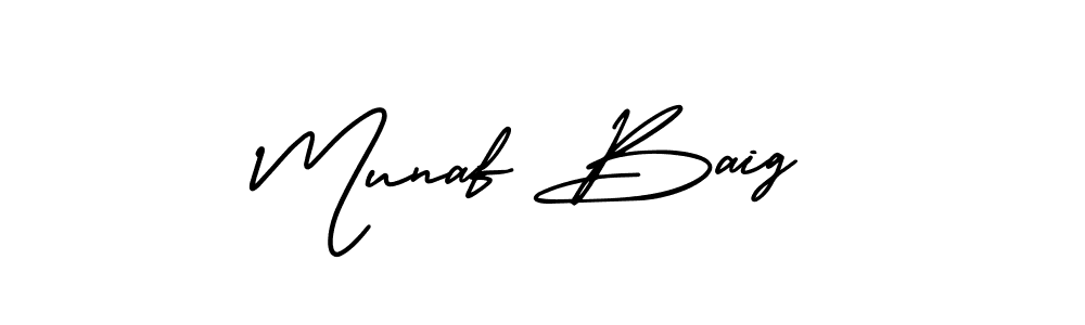 Use a signature maker to create a handwritten signature online. With this signature software, you can design (AmerikaSignatureDemo-Regular) your own signature for name Munaf Baig. Munaf Baig signature style 3 images and pictures png