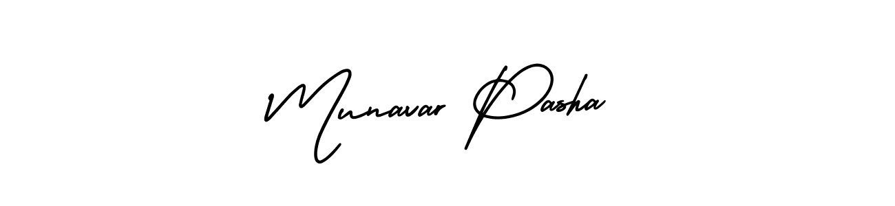 Use a signature maker to create a handwritten signature online. With this signature software, you can design (AmerikaSignatureDemo-Regular) your own signature for name Munavar Pasha. Munavar Pasha signature style 3 images and pictures png