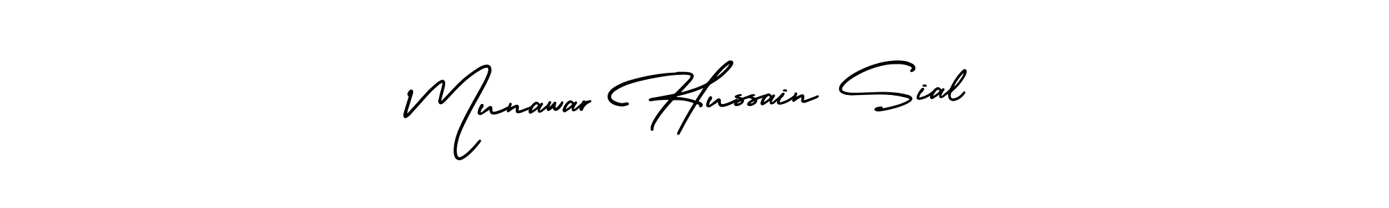 Design your own signature with our free online signature maker. With this signature software, you can create a handwritten (AmerikaSignatureDemo-Regular) signature for name Munawar Hussain Sial. Munawar Hussain Sial signature style 3 images and pictures png