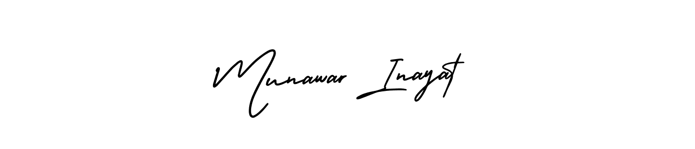 It looks lik you need a new signature style for name Munawar Inayat. Design unique handwritten (AmerikaSignatureDemo-Regular) signature with our free signature maker in just a few clicks. Munawar Inayat signature style 3 images and pictures png