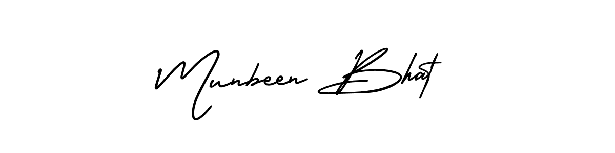 Make a beautiful signature design for name Munbeen Bhat. Use this online signature maker to create a handwritten signature for free. Munbeen Bhat signature style 3 images and pictures png