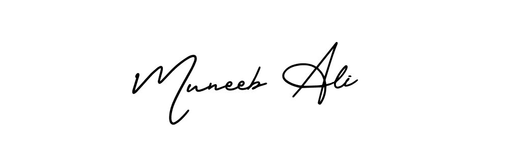 Make a beautiful signature design for name Muneeb Ali. Use this online signature maker to create a handwritten signature for free. Muneeb Ali signature style 3 images and pictures png