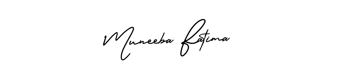 See photos of Muneeba Fatima official signature by Spectra . Check more albums & portfolios. Read reviews & check more about AmerikaSignatureDemo-Regular font. Muneeba Fatima signature style 3 images and pictures png