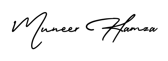 Master the art of signing with Muneer Hamza written in fluent AmerikaSignatureDemo-Regular script. A great template to practice and refine your handwriting. Muneer Hamza signature style 3 images and pictures png