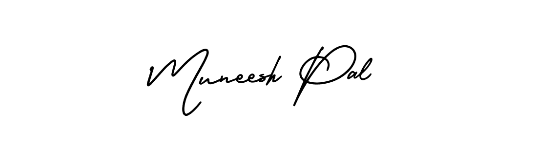 How to make Muneesh Pal signature? AmerikaSignatureDemo-Regular is a professional autograph style. Create handwritten signature for Muneesh Pal name. Muneesh Pal signature style 3 images and pictures png