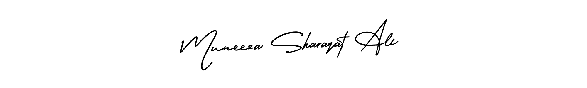 Check out images of Autograph of Muneeza Sharaqat Ali name. Actor Muneeza Sharaqat Ali Signature Style. AmerikaSignatureDemo-Regular is a professional sign style online. Muneeza Sharaqat Ali signature style 3 images and pictures png