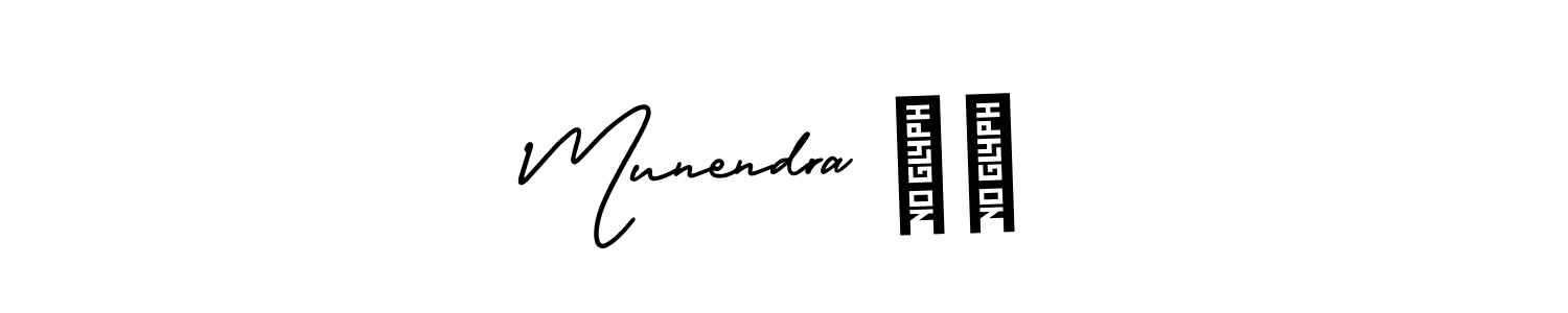 It looks lik you need a new signature style for name Munendra ♥️. Design unique handwritten (AmerikaSignatureDemo-Regular) signature with our free signature maker in just a few clicks. Munendra ♥️ signature style 3 images and pictures png