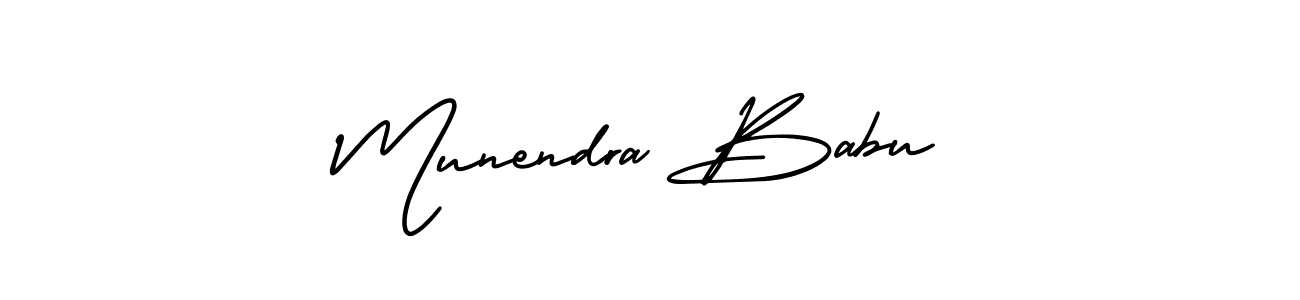 How to make Munendra Babu signature? AmerikaSignatureDemo-Regular is a professional autograph style. Create handwritten signature for Munendra Babu name. Munendra Babu signature style 3 images and pictures png