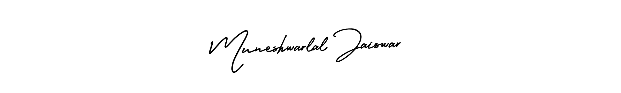 Similarly AmerikaSignatureDemo-Regular is the best handwritten signature design. Signature creator online .You can use it as an online autograph creator for name Muneshwarlal Jaiswar. Muneshwarlal Jaiswar signature style 3 images and pictures png