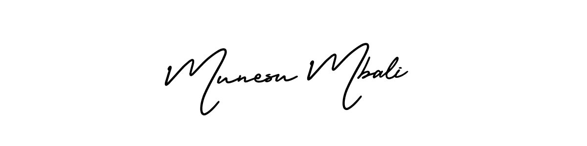 It looks lik you need a new signature style for name Munesu Mbali. Design unique handwritten (AmerikaSignatureDemo-Regular) signature with our free signature maker in just a few clicks. Munesu Mbali signature style 3 images and pictures png