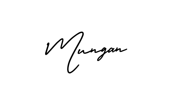 Design your own signature with our free online signature maker. With this signature software, you can create a handwritten (AmerikaSignatureDemo-Regular) signature for name Mungan. Mungan signature style 3 images and pictures png