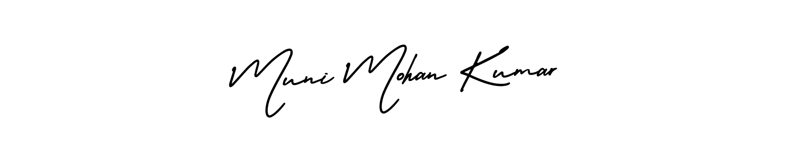 Make a beautiful signature design for name Muni Mohan Kumar. With this signature (AmerikaSignatureDemo-Regular) style, you can create a handwritten signature for free. Muni Mohan Kumar signature style 3 images and pictures png