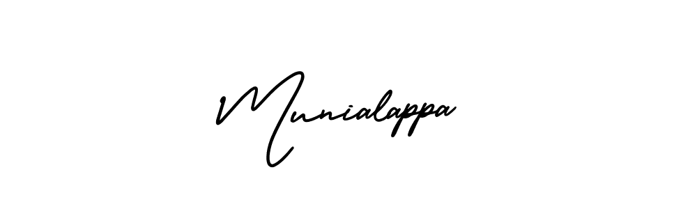 Munialappa stylish signature style. Best Handwritten Sign (AmerikaSignatureDemo-Regular) for my name. Handwritten Signature Collection Ideas for my name Munialappa. Munialappa signature style 3 images and pictures png