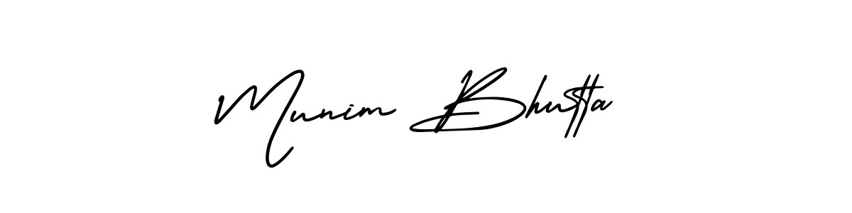 Also we have Munim Bhutta name is the best signature style. Create professional handwritten signature collection using AmerikaSignatureDemo-Regular autograph style. Munim Bhutta signature style 3 images and pictures png