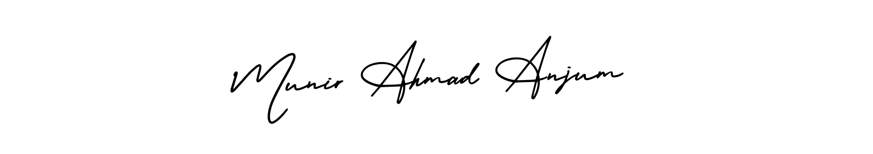 Munir Ahmad Anjum stylish signature style. Best Handwritten Sign (AmerikaSignatureDemo-Regular) for my name. Handwritten Signature Collection Ideas for my name Munir Ahmad Anjum. Munir Ahmad Anjum signature style 3 images and pictures png