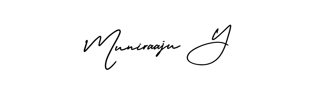 Make a short Muniraaju Y signature style. Manage your documents anywhere anytime using AmerikaSignatureDemo-Regular. Create and add eSignatures, submit forms, share and send files easily. Muniraaju Y signature style 3 images and pictures png