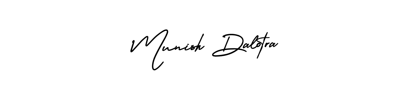 Make a short Munish Dalotra signature style. Manage your documents anywhere anytime using AmerikaSignatureDemo-Regular. Create and add eSignatures, submit forms, share and send files easily. Munish Dalotra signature style 3 images and pictures png