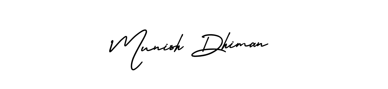 if you are searching for the best signature style for your name Munish Dhiman. so please give up your signature search. here we have designed multiple signature styles  using AmerikaSignatureDemo-Regular. Munish Dhiman signature style 3 images and pictures png