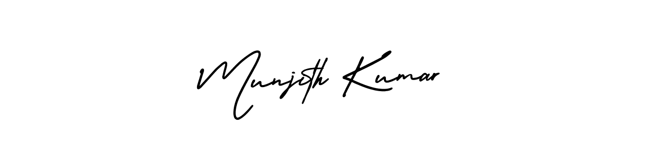 See photos of Munjith Kumar official signature by Spectra . Check more albums & portfolios. Read reviews & check more about AmerikaSignatureDemo-Regular font. Munjith Kumar signature style 3 images and pictures png