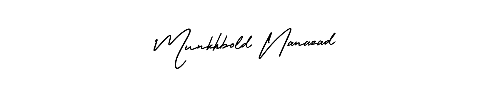 Check out images of Autograph of Munkhbold Nanazad name. Actor Munkhbold Nanazad Signature Style. AmerikaSignatureDemo-Regular is a professional sign style online. Munkhbold Nanazad signature style 3 images and pictures png