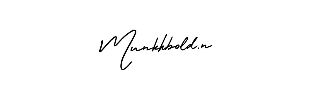 Design your own signature with our free online signature maker. With this signature software, you can create a handwritten (AmerikaSignatureDemo-Regular) signature for name Munkhbold.n. Munkhbold.n signature style 3 images and pictures png