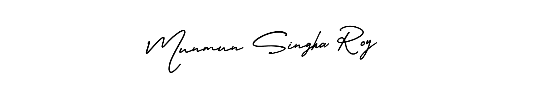 Create a beautiful signature design for name Munmun Singha Roy. With this signature (AmerikaSignatureDemo-Regular) fonts, you can make a handwritten signature for free. Munmun Singha Roy signature style 3 images and pictures png