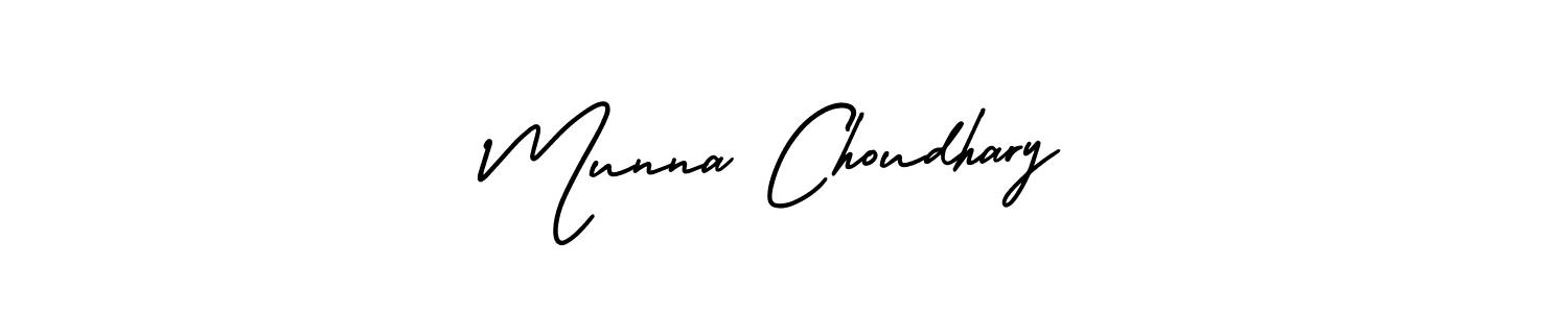It looks lik you need a new signature style for name Munna Choudhary. Design unique handwritten (AmerikaSignatureDemo-Regular) signature with our free signature maker in just a few clicks. Munna Choudhary signature style 3 images and pictures png