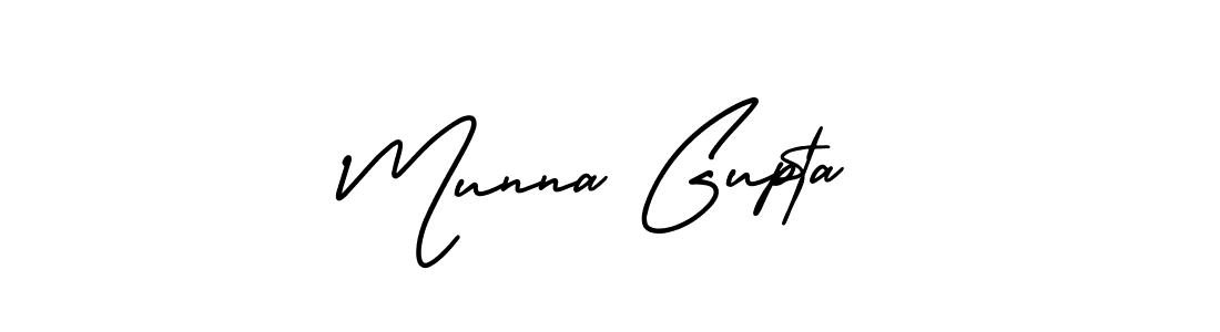 How to make Munna Gupta signature? AmerikaSignatureDemo-Regular is a professional autograph style. Create handwritten signature for Munna Gupta name. Munna Gupta signature style 3 images and pictures png