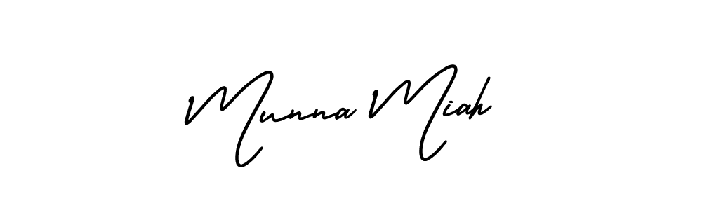 Similarly AmerikaSignatureDemo-Regular is the best handwritten signature design. Signature creator online .You can use it as an online autograph creator for name Munna Miah. Munna Miah signature style 3 images and pictures png