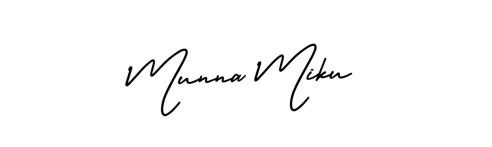 The best way (AmerikaSignatureDemo-Regular) to make a short signature is to pick only two or three words in your name. The name Munna Miku include a total of six letters. For converting this name. Munna Miku signature style 3 images and pictures png