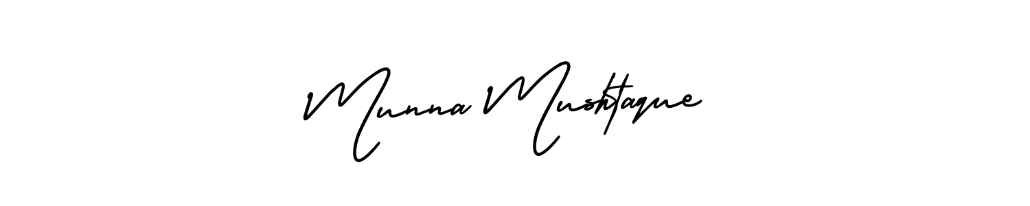 This is the best signature style for the Munna Mushtaque name. Also you like these signature font (AmerikaSignatureDemo-Regular). Mix name signature. Munna Mushtaque signature style 3 images and pictures png