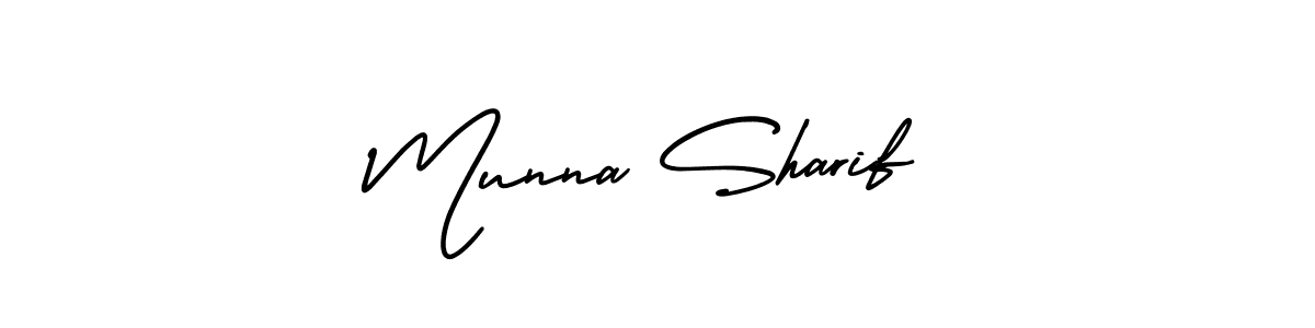 Create a beautiful signature design for name Munna Sharif. With this signature (AmerikaSignatureDemo-Regular) fonts, you can make a handwritten signature for free. Munna Sharif signature style 3 images and pictures png