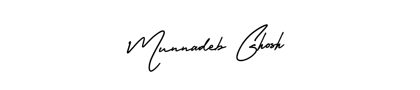 Also we have Munnadeb Ghosh name is the best signature style. Create professional handwritten signature collection using AmerikaSignatureDemo-Regular autograph style. Munnadeb Ghosh signature style 3 images and pictures png