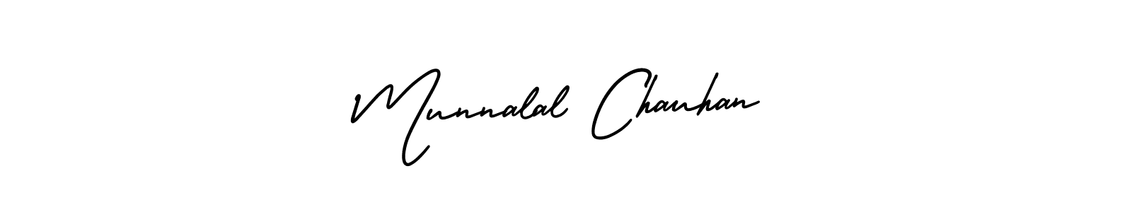 It looks lik you need a new signature style for name Munnalal Chauhan. Design unique handwritten (AmerikaSignatureDemo-Regular) signature with our free signature maker in just a few clicks. Munnalal Chauhan signature style 3 images and pictures png