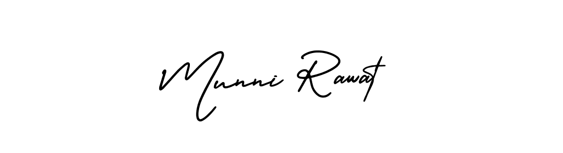 It looks lik you need a new signature style for name Munni Rawat. Design unique handwritten (AmerikaSignatureDemo-Regular) signature with our free signature maker in just a few clicks. Munni Rawat signature style 3 images and pictures png