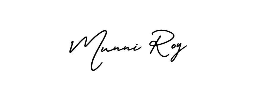 Make a beautiful signature design for name Munni Roy. With this signature (AmerikaSignatureDemo-Regular) style, you can create a handwritten signature for free. Munni Roy signature style 3 images and pictures png