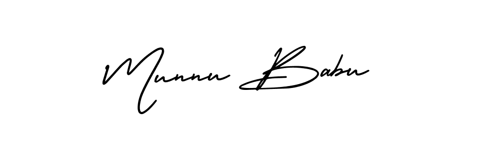 Create a beautiful signature design for name Munnu Babu. With this signature (AmerikaSignatureDemo-Regular) fonts, you can make a handwritten signature for free. Munnu Babu signature style 3 images and pictures png
