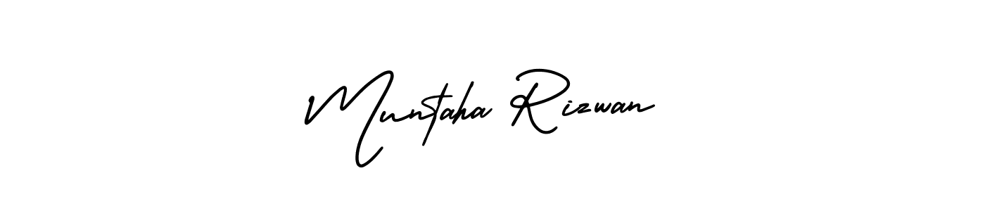 This is the best signature style for the Muntaha Rizwan name. Also you like these signature font (AmerikaSignatureDemo-Regular). Mix name signature. Muntaha Rizwan signature style 3 images and pictures png