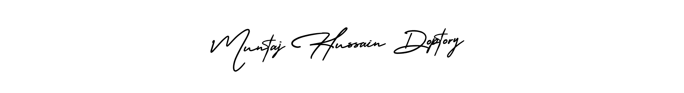 How to Draw Muntaj Hussain Doptory signature style? AmerikaSignatureDemo-Regular is a latest design signature styles for name Muntaj Hussain Doptory. Muntaj Hussain Doptory signature style 3 images and pictures png