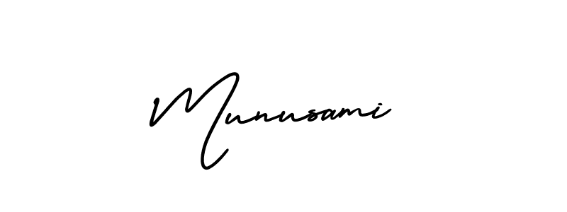 How to make Munusami signature? AmerikaSignatureDemo-Regular is a professional autograph style. Create handwritten signature for Munusami name. Munusami signature style 3 images and pictures png